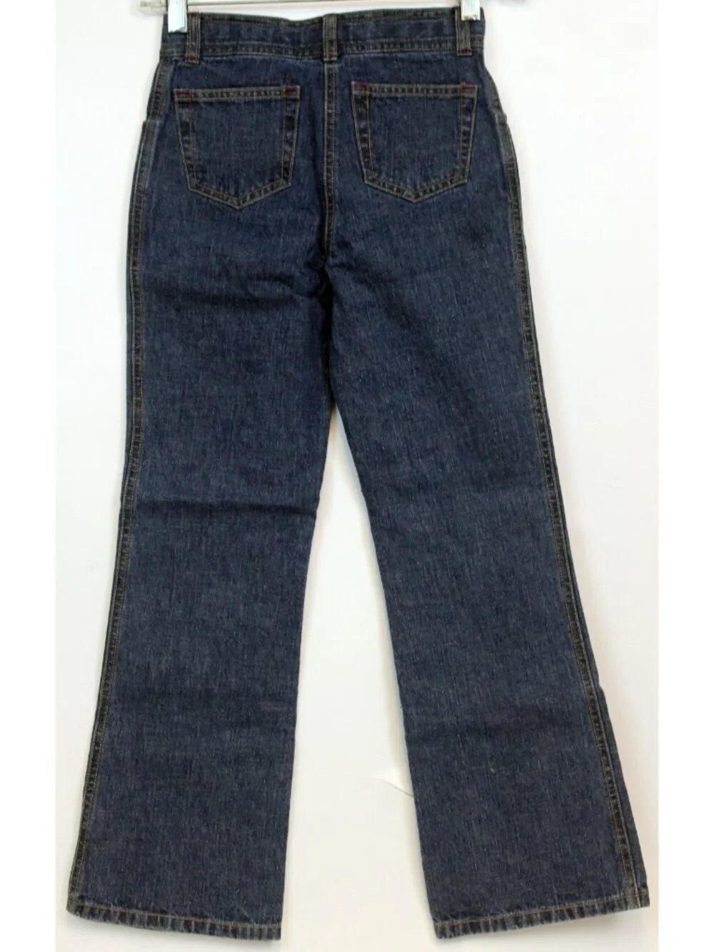 2005 Gymboree Romantic Garden Jeans sz 9 Blue Pink Rhinestones Embroirdered